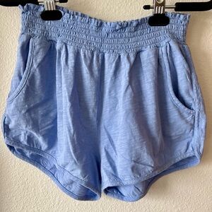bobi Sky Blue High Waist Women's Shorts